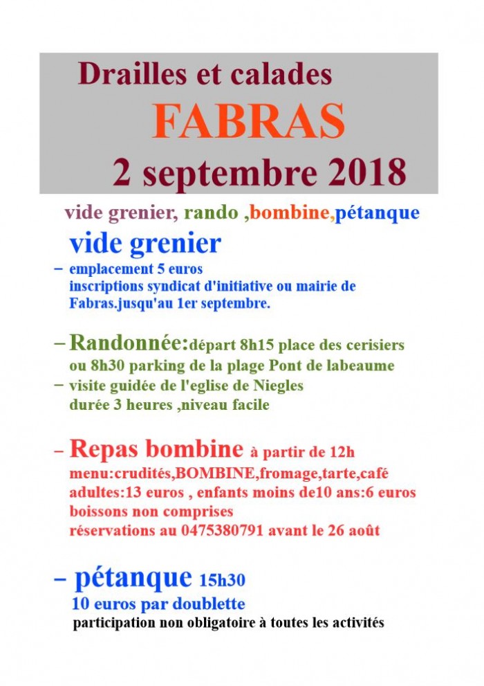 vide grenier 2018