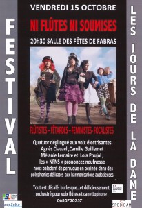 affiche spectacle  15 octobre 1