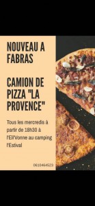 camion pizza la Provence.