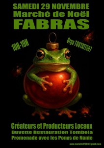 Affiche marché de Noël 2025.